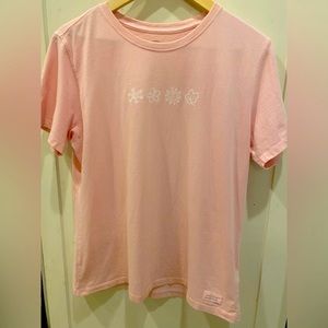 Life is good tee M light pink